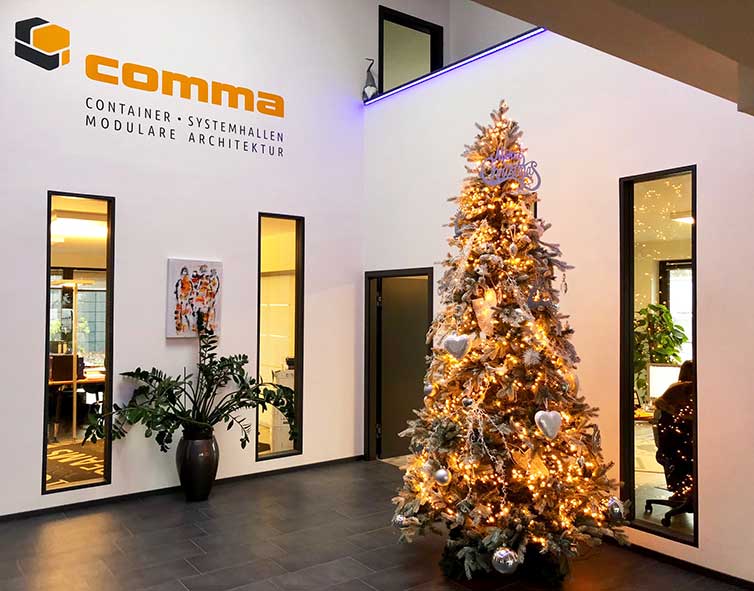 Comma Container wünscht frohe Weihnachten